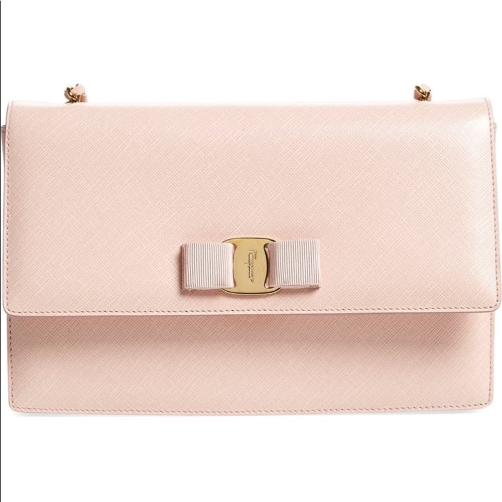 Salvatore Ferragamo Grosgrain Bow Flap Bag